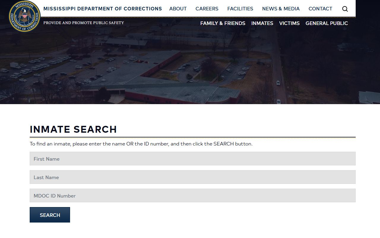 Tallahatchie County inmate records MDOC inmate search fields